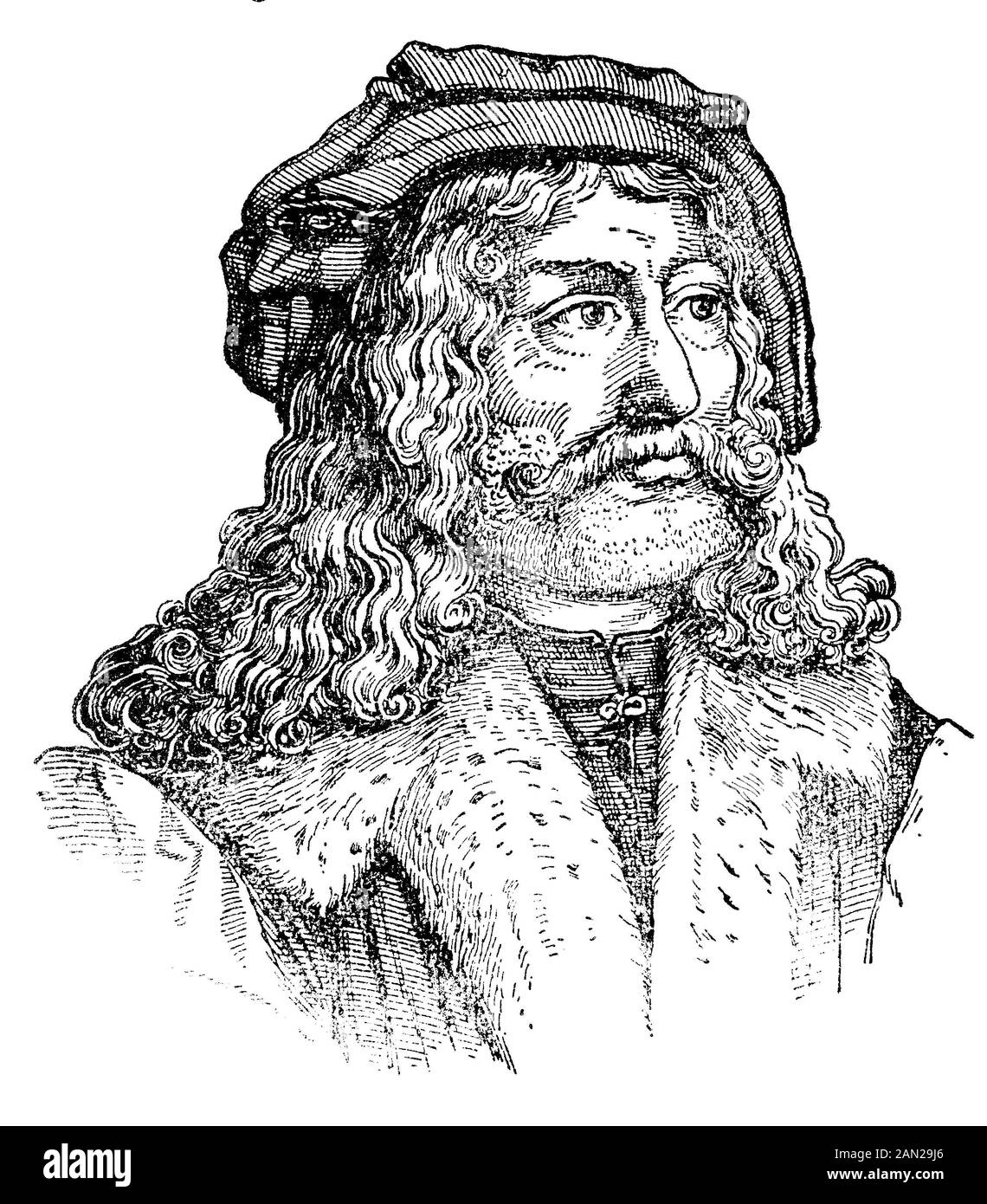 Albrecht Dürer, 21. Mai 1471 - 6. April 1528, war Maler, Druckbildner und Theoretiker der deutschen Renaissance / Albrecht Dürer Krieg vom 21. Mai 1471 bis 6. April 1528 Maler, Grafiker und Theoretiker der deutschen Renaissance, historisch, digital verbesserte Wiedergabe eines Originals aus dem 19. Jahrhundert / Digitale Produktion einer Originalanlage aus dem 19. Jahrhunderts Stockfoto