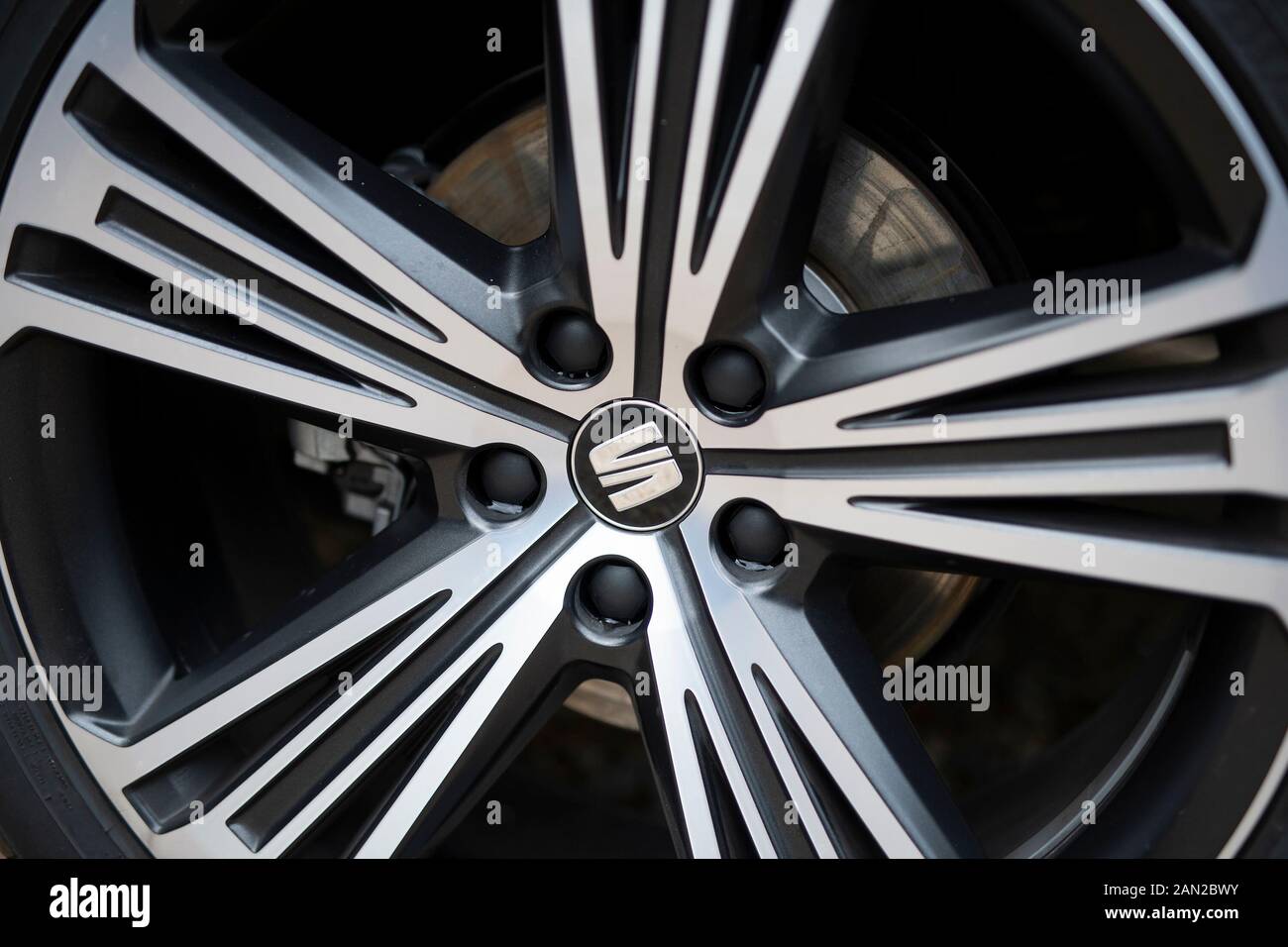 Eine Flasche Unschuldiger Fruchtsmoothie Stockfoto