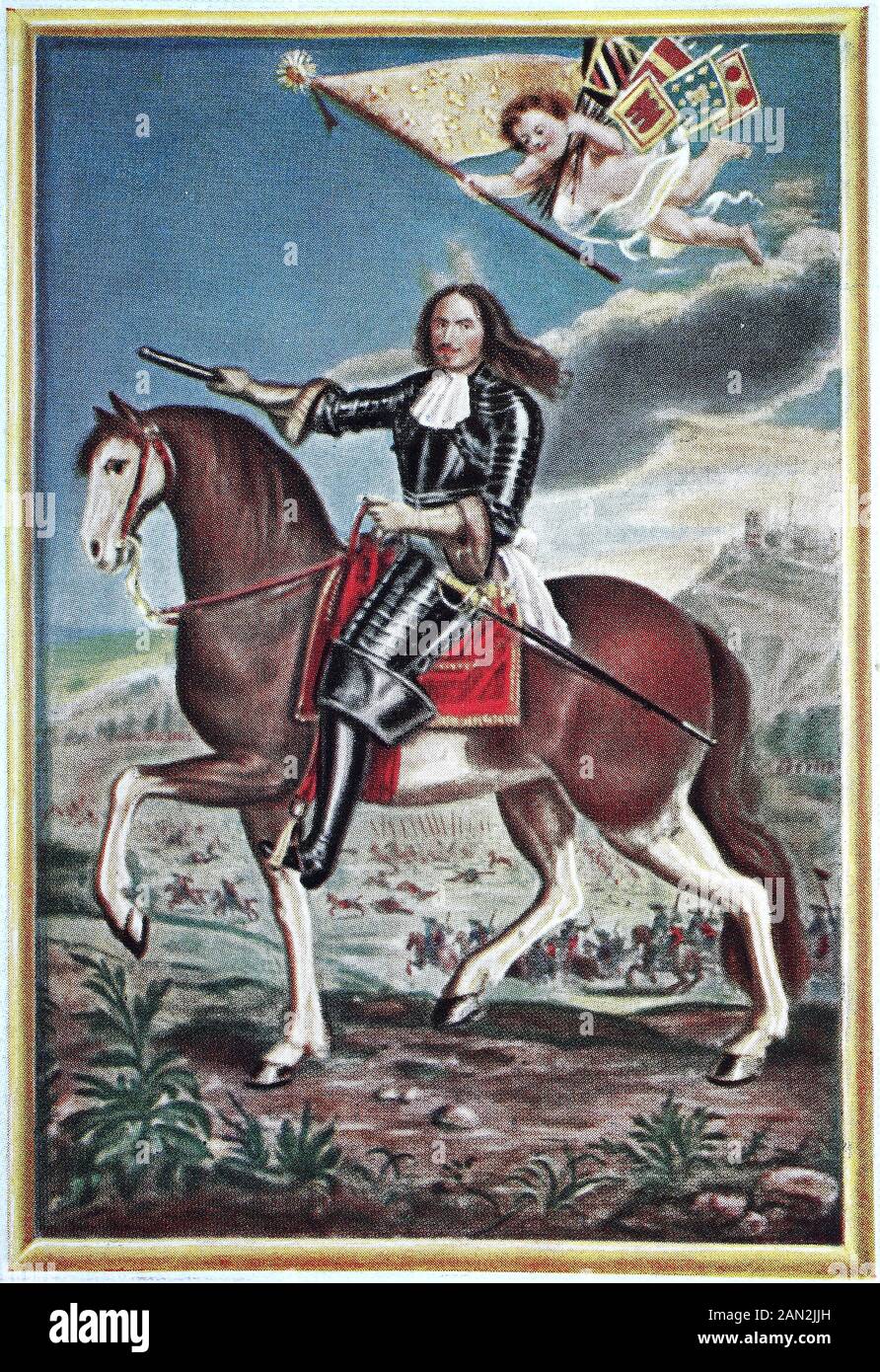 Henri de La Tour d'Auvergne, vicomte de Turenne, oft einfach Turenne genannt, 11. September 1611 - 27. Juli 1675, war ein französischer Generalmarschall und das illustre Mitglied der Familie La Tour d'Auvergne, / Henri de la Tour d'Auvergne, Vicomte de Turenne, oft eindach Turenne genannt, Krieg vom 11. September 1611 bis 27. Juli 1675 ein fränkischer Generalmarschall und das übermütliche Mitlied der Familie La Tour d'Auvergne, historisch, digital verbesserte Reproduktion eines Originals aus dem 19. Jahrhundert / Digitale Reproduktion einer Originalanlage aus dem 19. Jahrhunderts Stockfoto