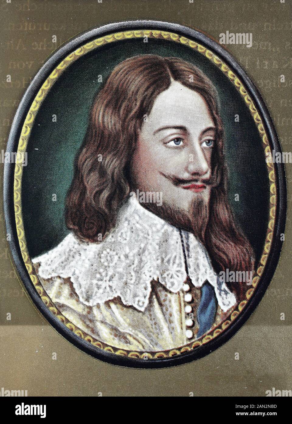 Karl I., 19. November 1600 - 30. Januar 1649, war vom 27. März 1625 bis zu seiner Hinrichtung 1649 Monarch der drei Königreiche England, Schottland und Irland, / Karl I., 19. November 1600 - 30. Januar 1649, Kriegsvom 27. März 1625 bis zu einer Bewertung 1649 Monarch der drei Königreiche England, Schottland und Irland, historisch, digital verbesserte Wiedergabe eines Originals aus dem 19. Jahrhundert / Digitale Produktion einer Originalanlage aus dem 19. Jahrhunderts Stockfoto