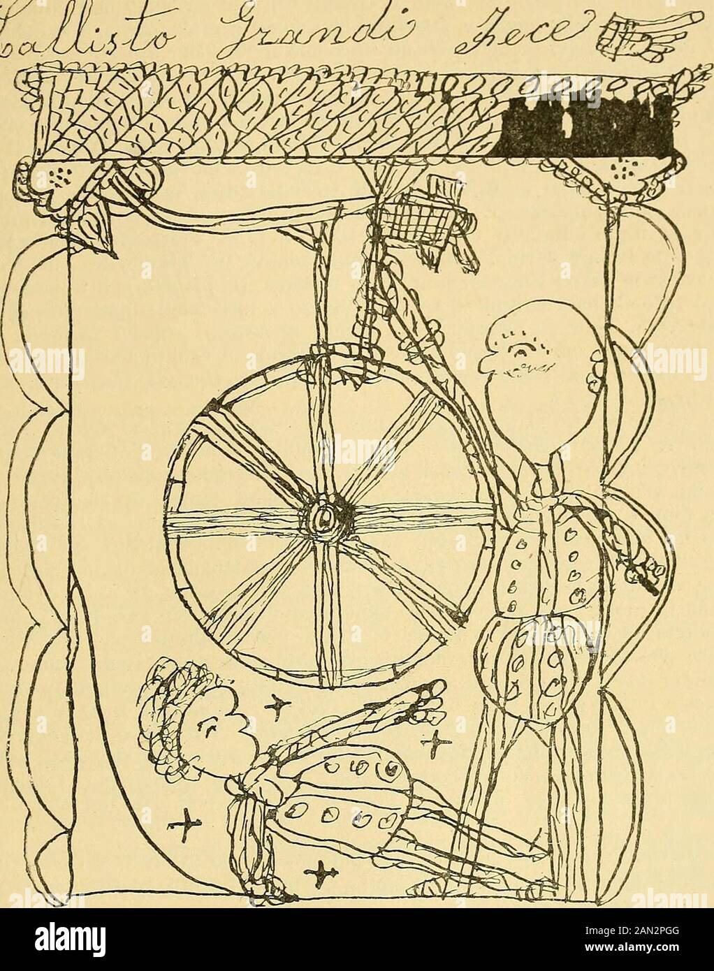 Trattato delle malattie mentali. Abb. 138. - Callisto Grandi, uccisore di 4 bam-bini per amor proprio offeso: imbecillità, me-galomania paranoica, anestesia morale, ipo-crisia, alopecia congenita. L IMBECILLITA 721. ,/IT/VhCLÓ ^j&-&^Èp Stockfoto