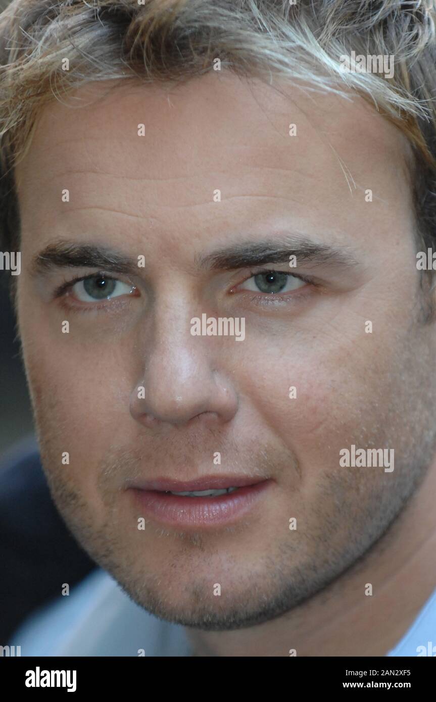 Mailand Italien 27/11/2006 Fotositzung von Take That vor der Pressekonferenz:Gary Barlow Stockfoto