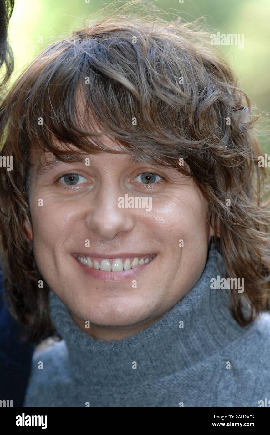 Mailand Italien 27/11/2006 Fotositzung von Take That vor der Pressekonferenz: Mark Owen Stockfoto