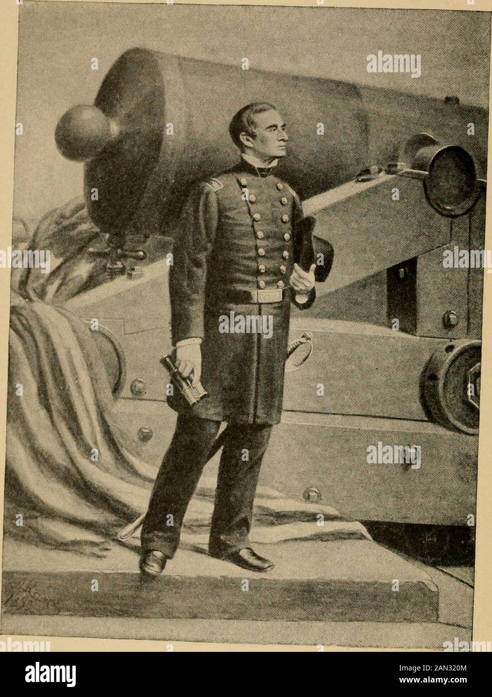 Major Robert Anderson und Fort Sumter, 1861 . Stockfoto