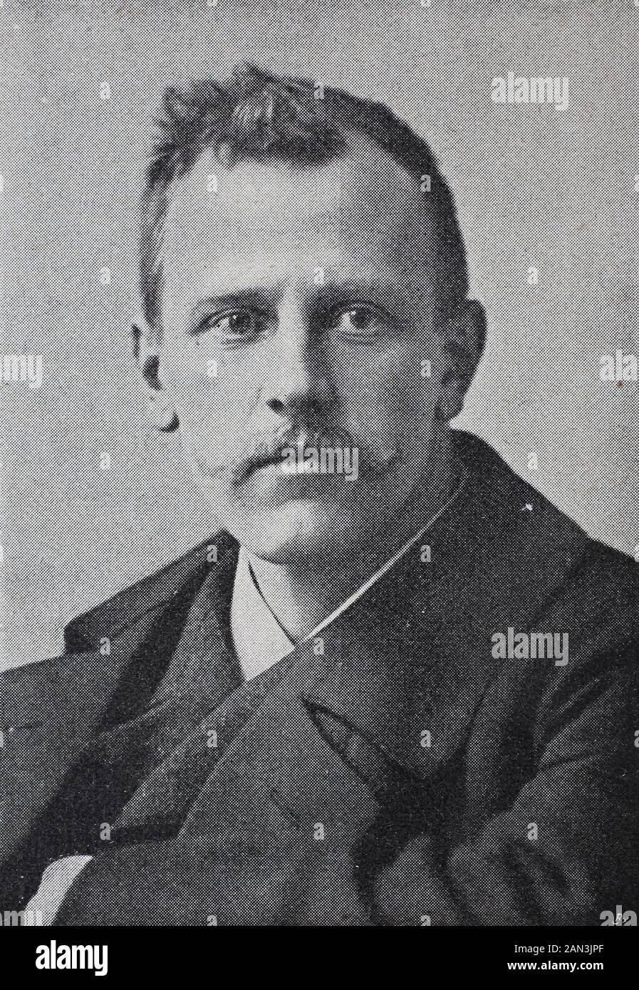 Fridtjof Nansen, 10. Oktober 1861 - 13. Mai 1930, war ein norwegischer Entdecker, Wissenschaftler, / Fridtjof Nansen war vom 10. Oktober 1861 bis 13. Mai 1930 eine norwegische und wissenschaftlerische, historisch-digitale verbesserte Wiedergabe eines Originals aus dem 19. Jahrhundert / Digitale Produktion einer Originalanlage aus dem 19. Jahrhunderts Stockfoto