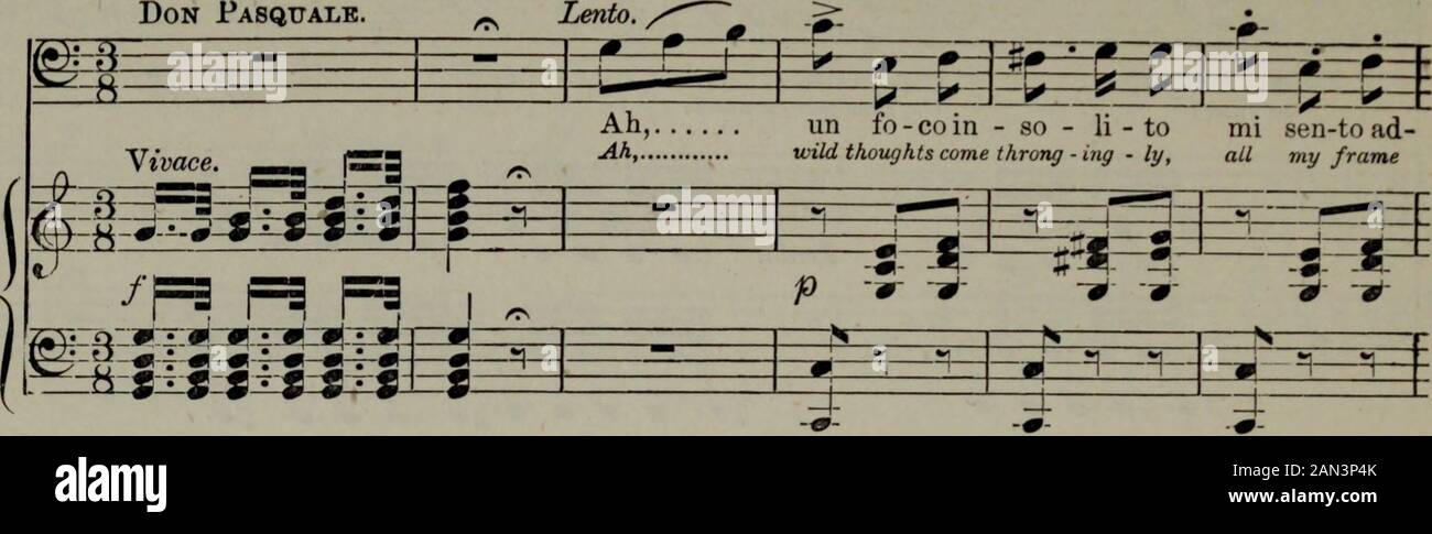 Don Pasquale Oper In Drei Akten The Royal Edition Dor Pasquale 19 No A Voice Klavier Don Pasquale Cavatina Vivace Lento R P I J Ha Ha E I