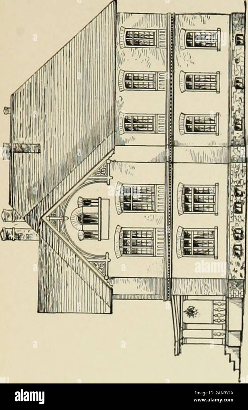 Der Wahnsinn im Ausland. Das Verwaltungsgebäude ist ein Veranstaltungsraum, ein Konferenzraum, ein Superintendentbüro, ein Wirtschaftsprüfungsbüro, ein Büro für Schatzmeister und ein Zimmer für die Hafenverwaltung. Im zweiten Stock befinden sich die Wohn- und sonstigen Wohnungen des zweiten Arztes und die des Wirtschaftsprüfers. Die Empfangsstationen, die für jeweils fünfzehnköpfige Patienten gebaut wurden, sind einfache, aber komfortable Gebäude, mit ein- und ohne gleichen wie Privatwohnungen. Sie haben die Türen geöffnet, und es gibt keinen Vorschlag für eine Irksomeresestraint. Im Gebäude für Frauen befindet sich die weibliche Angestellte, und darin Stockfoto