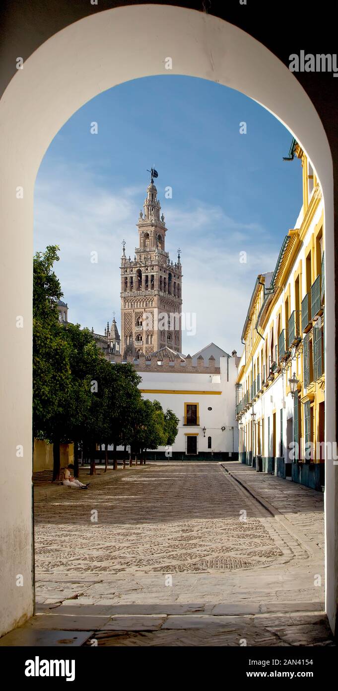 Torbogen Sevilla, Spanien Stockfoto