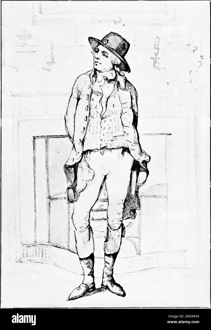 George Morland; sein Leben und seine Werke. Reklamierte die Produktion des Künstlers. Er grenzte Morland an, um etwa ein Dutzend Bilder für ihn zu malen und an ihnen in seinem eigenen Haus zu arbeiten, und zwar jedes Morningup von bis zu zwölf Ocken. Sofort aber, nachdem Morland gegangen war, wurden fachkundige Kopisten eingerufen und angestellt, um genaue und aufwendige Wiederholungen der Tage zu machen, Die dann sorgfältig verhüllt wurden.Am nächsten Morgen Kehrte Er zu seiner Arbeit im Haus der Bilderhändler zurück, alle Änderungen, die Morland bei der Rekonsideration gut im Zischbild zu machen denken könnte, wurden am Nachmittag auf jeden Co übertragen Stockfoto