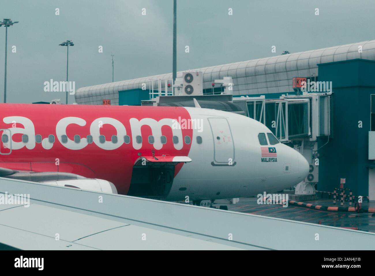 AirAsia Airbus A320-251N 9M-RAB am Kuala Lumpur International Airport 2 Stockfoto