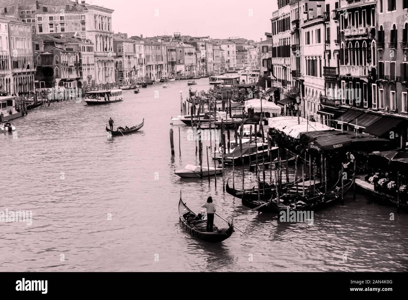 Der Canal Grande in Venedig Italien Stockfoto