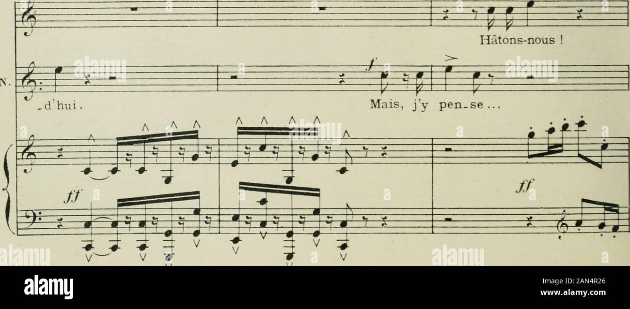Phryné; opéra-comique en deux actesPoème de LassusPartition LAugé de Chant et piano, réduite par l'auteur, avec un Dessin de FMarcotte. ^^I^tzE k k y u^y V V Inhalte - tez-vous, a_Mi, de la Mai. Sohn. U/^: S fe!-^ ZZl^3 E/A M CI ALS S?=^Z:-y^r-au-Kmr il faut Männer con_10_ter^: S I O P/r^^ Le (li" Iil) Ie plus Icnl #; d FHUY?< K. 59 r * * 1 =:?=? J> i j Ji>^p ft P0P-.^ï^i l f Un instant Le Tour quon ma Jou-é mé-ri-te récom------- m-*g^^ Jj J^o^ Il se rapproche du Buste de Dicéphileet le regarde En-face (iViC relut Stockfoto