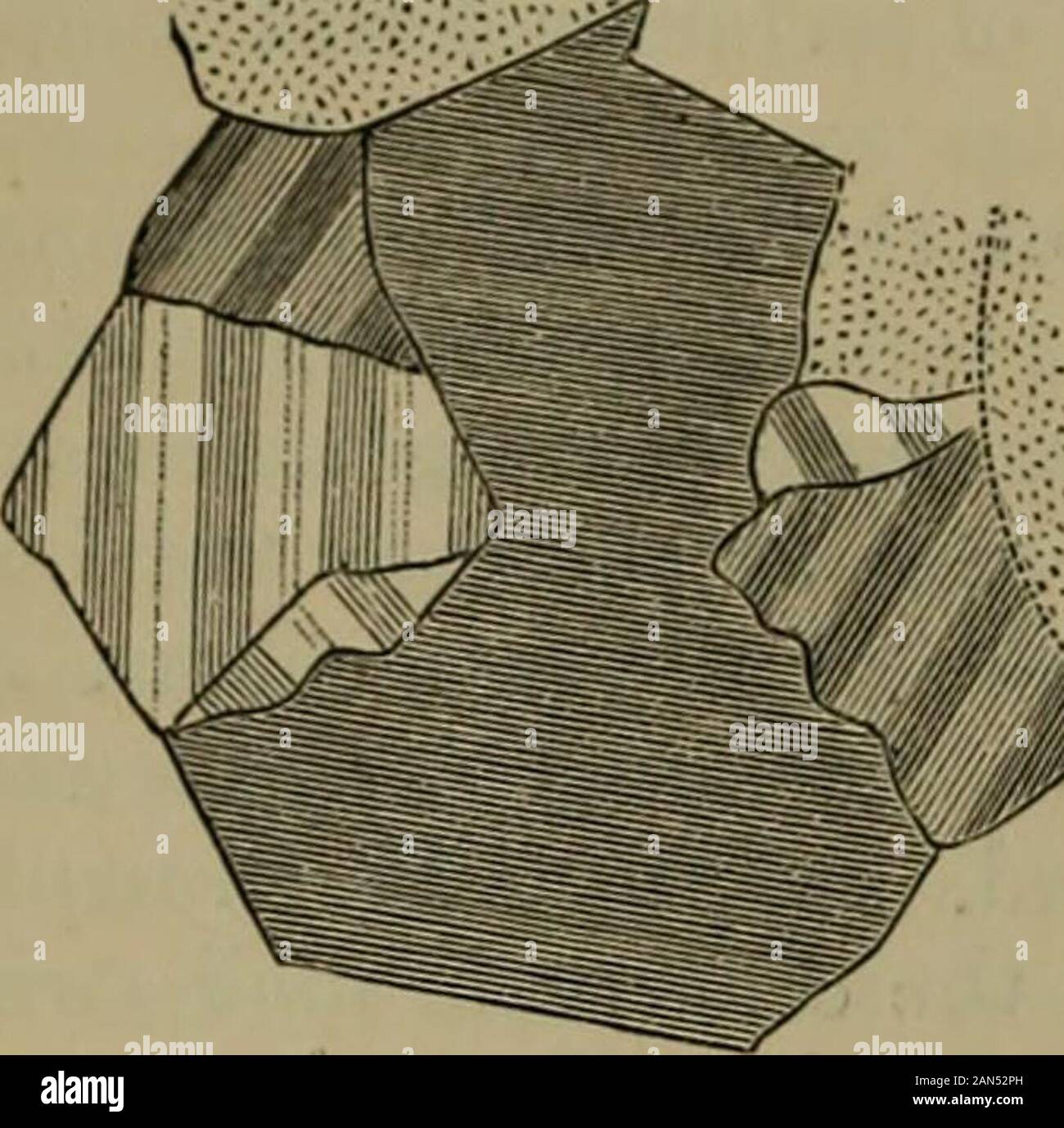 Die Zeitschrift der Geologischen Gesellschaft in London. ing. Die Kristalle haben glänzende Flächen, mitdem etwas grünlich-gelbe Farbe in der Kalk - Aluminiumoxid - Granate (grossular). In dünne Scheiben das Mineral zeigt einige in-teresting Features. Es wird gesehen Doppelbrechenden und *Ml zu präsentieren. W. M. Hutchings informiert uns, dass die Lüge gemessen hat eine Der thesecrystals auf dem Goniometer. Er findet die Winkel zwischen der basalen Ebene (c) und die Einheit Pyramide ( ?/) zwischen 37° und 38^. Miller gibt, für Ido-crase, 37°7^ Herr Hutchings auch, dass die optischen Eigenschaften thoseof sind noch Stockfoto