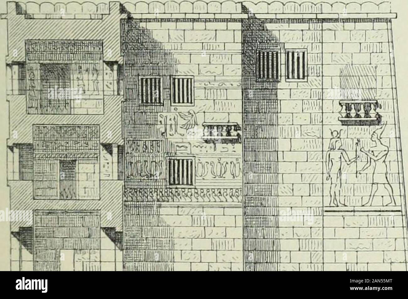 Histoire de l'Art dans l'Antiquité: Égypte, Assyrie, Perse, Asie Mineure, Grece, Etrurie, Rom. =qq = C^-T3 P201. - Pavillon Royal. Plan du rez-de-Chaussée (daprès Lepsius). 262. - Pavillon Royal. Plan du premier étage (daprès Lepsius). royal de Mi-DINET - Abou ou de pan Lion de Ramsès SUZ. Il serait difficilede Donner, par la seule Beschreibung, une idée de laspect et de la Dispo-. ? FTTTi? n, Stockfoto