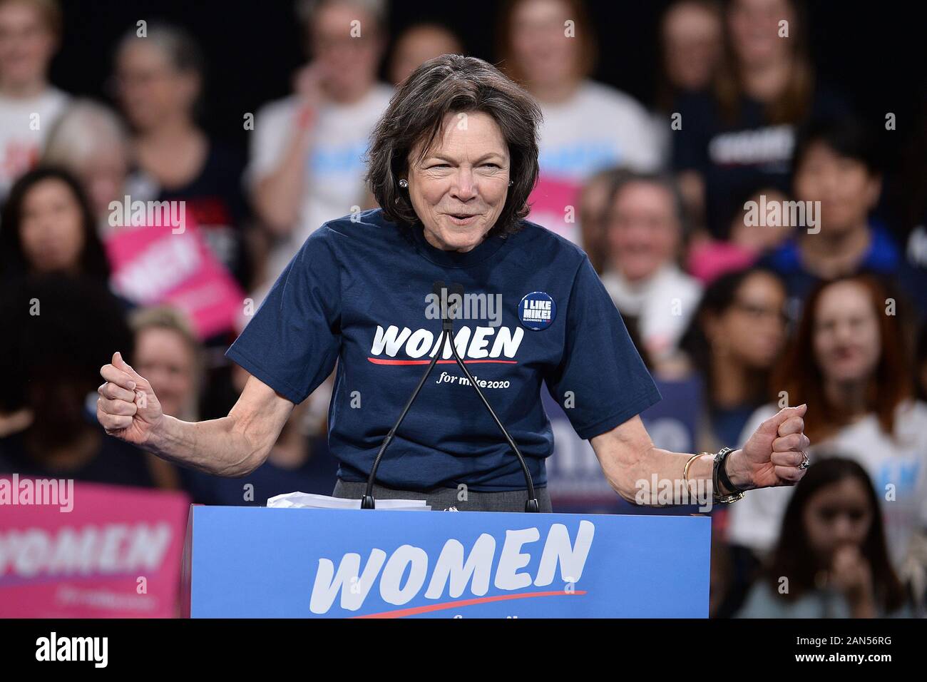 Diana Taylor spricht zu den Verfechtern der "Frauen für Mike 2020 "politische Kundgebung für demokratischen Präsidentenanwärter Michael Bloomberg im Sheraton Hotel in New York, NY, USA, 15. Januar 2020 statt. (Foto von Anthony Behar/Sipa USA) Stockfoto