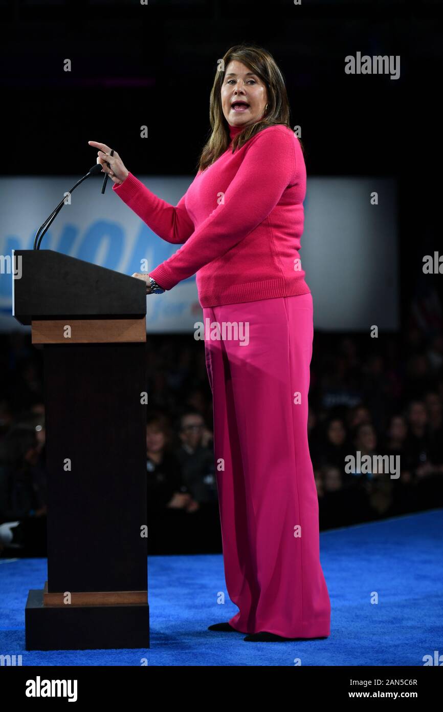 Mike Bloomberg "Frauen für Mike' Bewegung Kick-Off-Veranstaltung, US-Präsidentschaftswahlen Campaigning, Sheraton Hotel, New York - 15 Jan 2020 - Lorraine Bracco Stockfoto