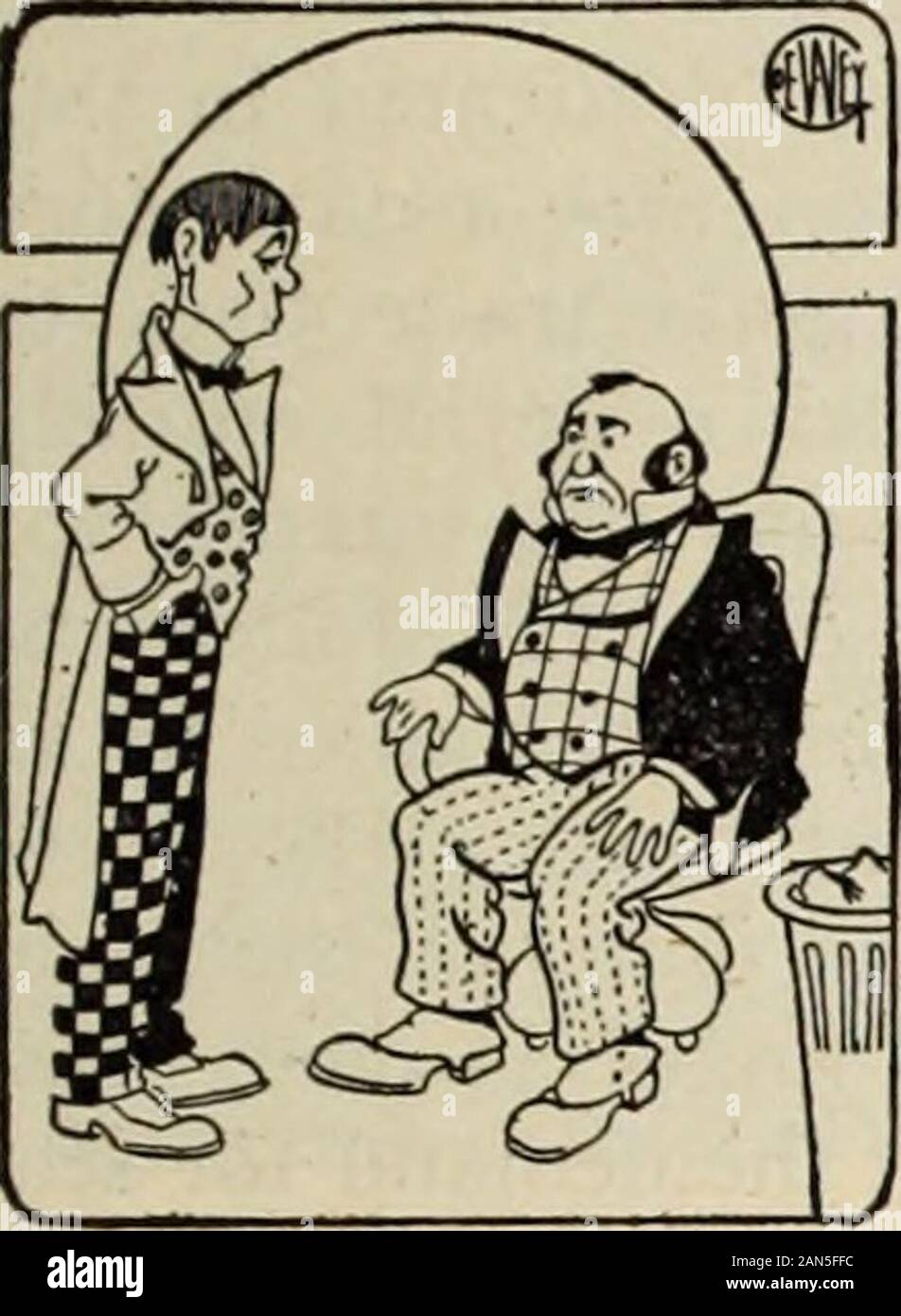 Die acme-Magazin. Wir haben es dem alten Mann, der vor Kurzem theson in Partnerschaft genommen hatte und war bei theyoungsters ratheroverbearing Mann-ner in seiner neuen Po-sition somewhatannoyed. Hier sehen Sie, junger Mann, letshave saidhe ein Tag, ein bisschen weniger ofthe T und eine littlemore der wir in diesem Geschäft. Denken Sie daran, das youre, das ein. junior Partner. Ein paar Tage später seinem Sohn erschienen, nur eine Kleinigkeit besorgt. Ich sage, Papa, bemerkte er, weve beenan es jetzt getan. Das getan, was? Fragte seine Eltern. Gut - äh - weve eine thetypewriter verheiratet gewesen. Ziemlich zufrieden Ein alter Bauer nicht wirklich believethat Menschen, die meilenweit auseinander wereable Stockfoto