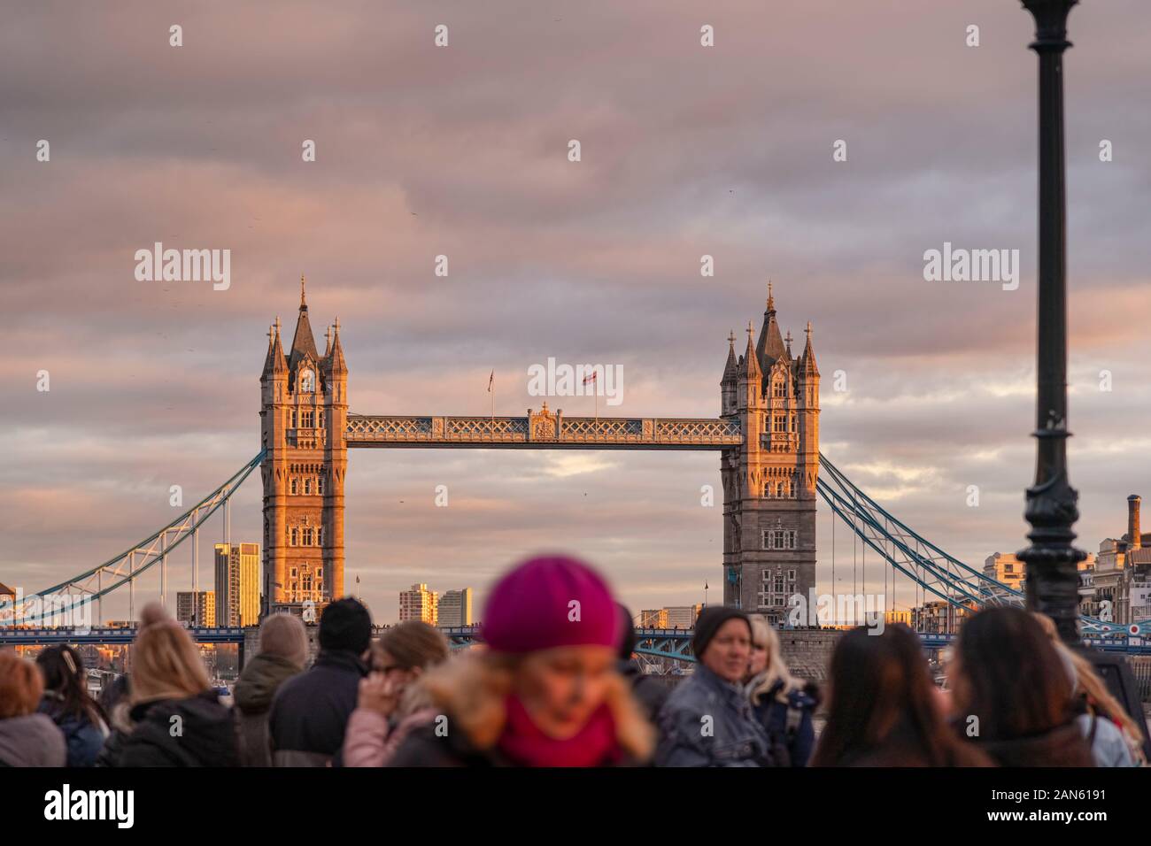 Touristen in London, Großbritannien Stockfoto