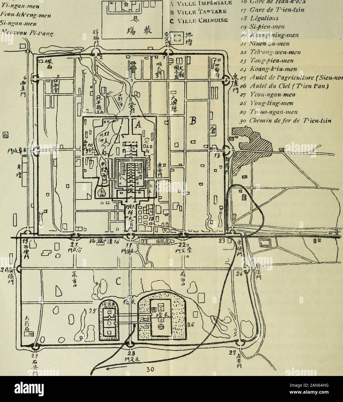 Geographie De L Empire De Chine Cours Inferieur Fa Wen Chung Kuo Kun Yu Lueh Chih F Elles Fur A Lo Plusieurs Linien Paralleles Qui Sind Enallant De La Plaine Vers La Mongolie