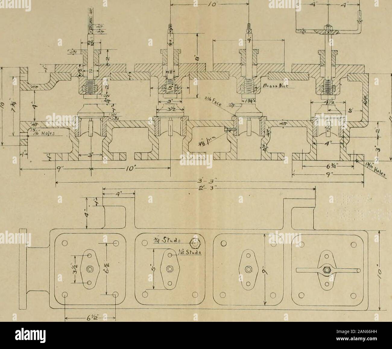 "Mündliche Noten" und Skizzen für Marine Engineers: ein Handbuch der Marine Engineering Practice, für die Verwendung von Marine- und Mercantile technische Offiziere aller Grade, und Studenten und ist speziell für die Verwendung von Maschinenanlagen Vorbereitung auf Prüfungen der Kompetenz im In- und Ausland zusammengestellt. N o ll o ii a 0 1 O 57 o Nr. 12 - Lenzrohrleitungen. (auf einer Skala von 3 in. = Ich ft.) 1. Stockfoto