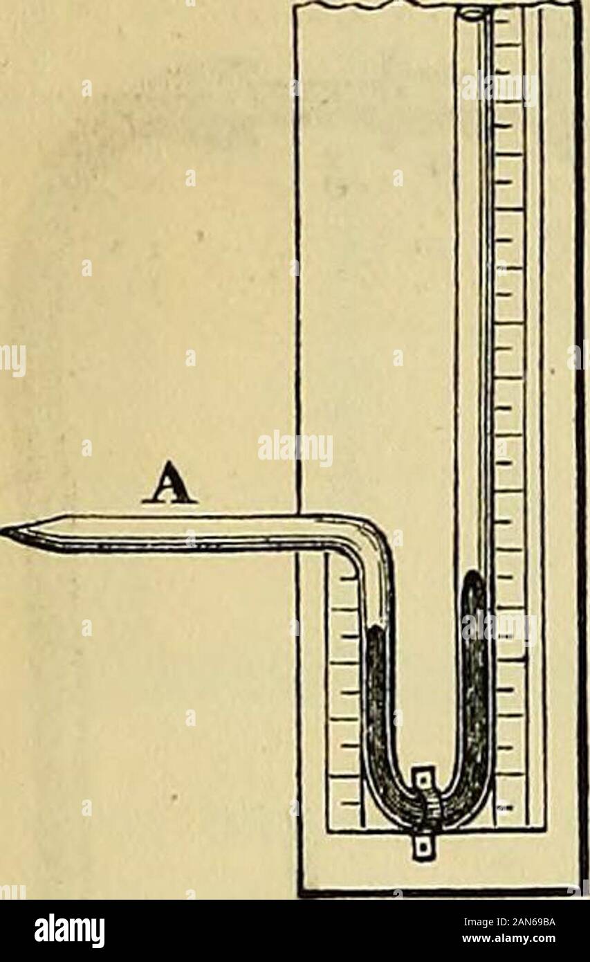 Carpenter's Prinzipien der menschlichen Physiologie. Ziege. . 135.. 126. 41. 18 mm. Pferd. 122.. 97. 44-45. 21:5 mm Kalb. . 165-5. .. 146. 27 9 mm. Abb. 143. Die periodischen Schwankungen der Blutdruck ab, auf der einen Seite, nach der Häufigkeit und Stärke von thecontractions des Herzens, und auf der anderen Seite, das Blut auf Widerstand trifft in seinem Durchgang durchdie kleinere Schiffe. Der Druck des Blutes in thearteries steigt mit zunehmender Stärke und Frequenz Herz der Aktion, da mehr Blut dann ist pumpedinto als leicht durch die capil entkommen - laries. Hen Stockfoto