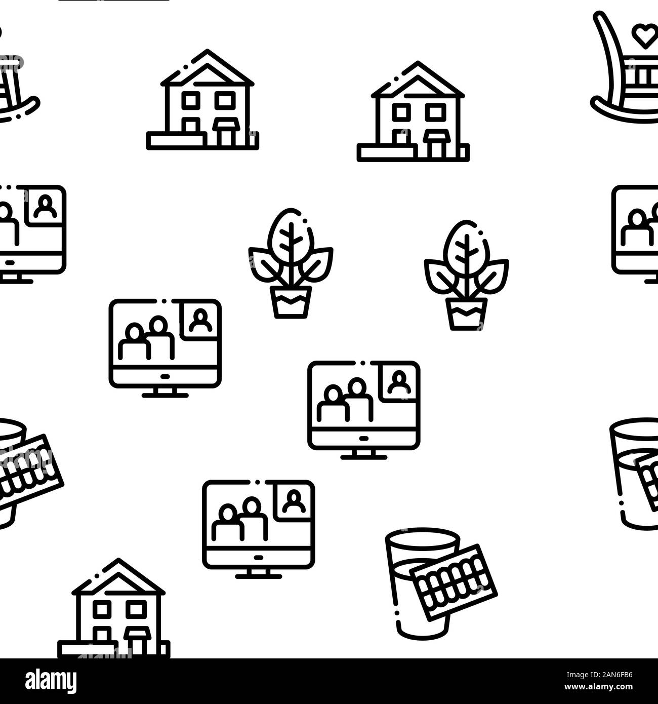 Ältere Menschen Rentner nahtlose Muster Vektor Stock Vektor