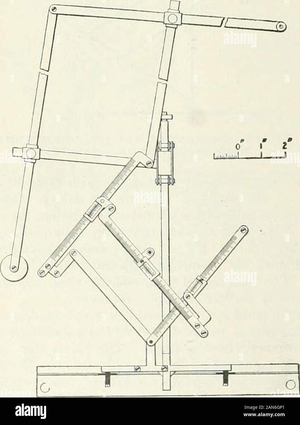 E/MJ: Engineering und Mining Journal. wie in Abb. 1 gezeigt. 7, ismore den Vorteil, dass die Größe des mechanicalapparatus, im Vergleich zu der Abbildung. 4. Mai liematerially reduziert. Die sekundäre Stromabnehmer jetzt hasthe Reduzierung der Punkt P auf die ehemalige angebracht, die den Cosinus Stromabnehmer an einem (P Abb. pointof. 7). B (R ofFig. 7) wird die Ablaufverfolgung Punkt über theface Kontur zu übergeben. Die Reduzierung der Punkt B (Abb. 2) Der cosinepantograph bleibt der Punkt B des Cosinus Stromabnehmer (siehe Abb. 7), nun die Rückverfolgung der reduzierten Kontur auf theworking Plan, anstelle von P von sekundären Stromabnehmer ofFig. 2. Stockfoto