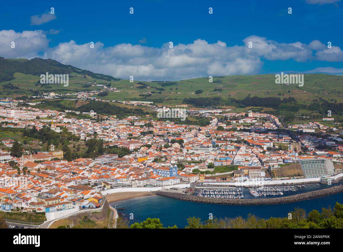 Angra do Heroismo, Terceira, Azoren, Portugal. Stockfoto
