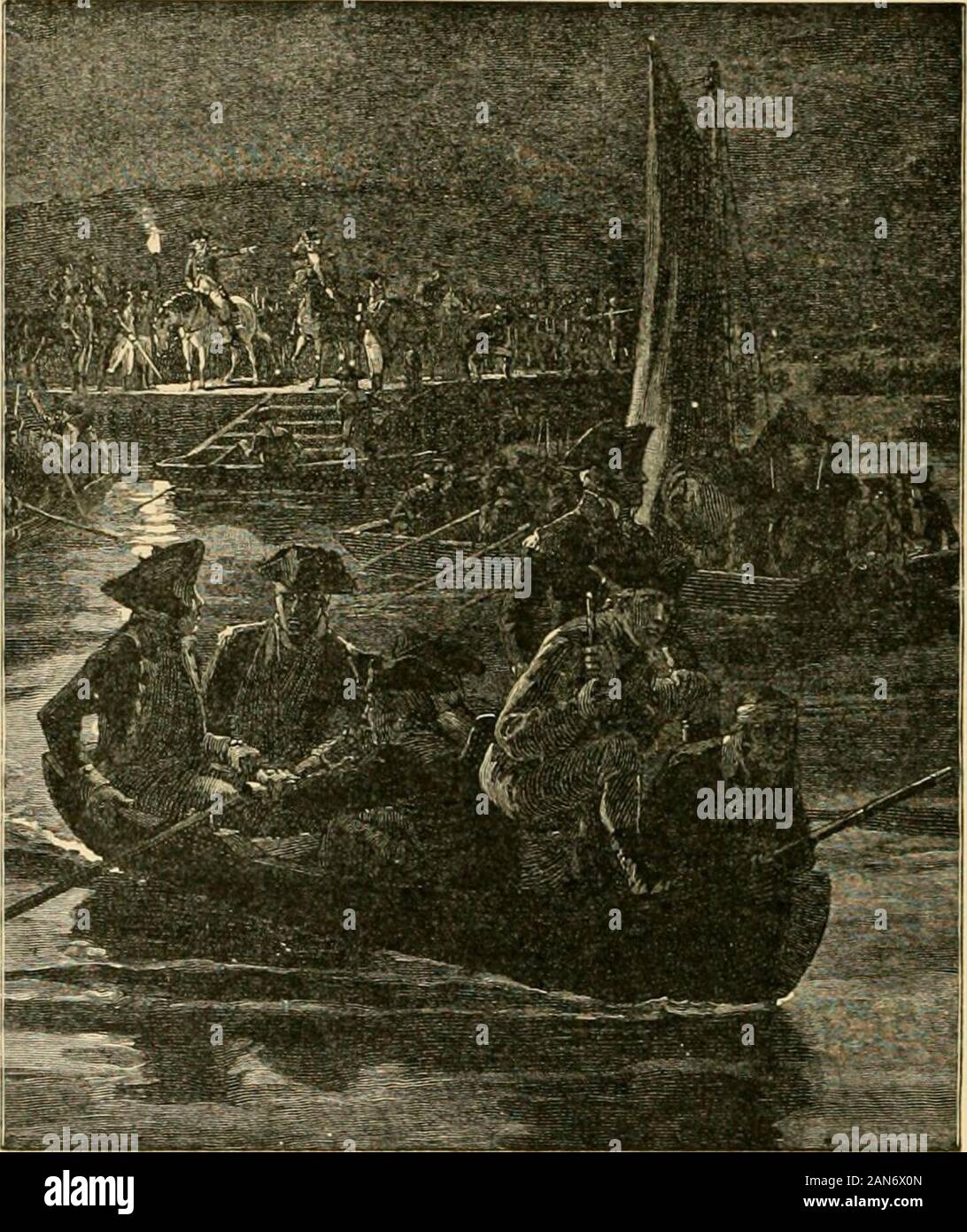 Das Haus der Geschichte der Vereinigten Staaten und seine Menschen, für junge Amerikaner. Long Island, unddem evacuationof New York von 176 GESCHICHTE DER UXITED STAATEN. in Philadelphia, Baltimore und vertagt. Manyof die Menschen in Philadelphia floh in Terror b }- everyroad oder durch solche Boote wie es sein könnte. Die Armee ofWashington, dünn bekleideten, wurde das Schwinden von Krankheit, undder Zeit der Rekrutierung von viele der Männer hatte al-die meisten abgelaufen. Es war notwendig, einen Schlag auf Schlag thatwould hearten die Leute, für die Sache Amerikas wason kurz vor dem Ruin. Die Schlacht von Trenton: 177 Stockfoto