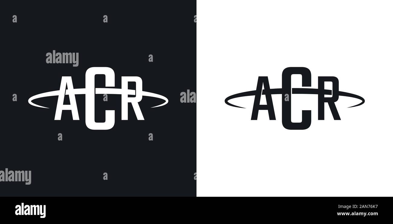 Einzigartige ACR Logo, welches Ihrem Unternehmen helfen kann, angebaut Stock Vektor