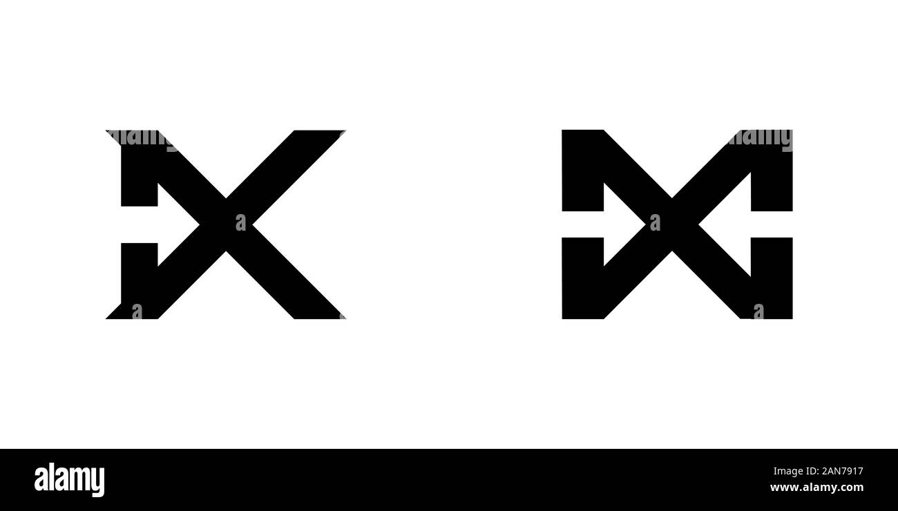 Einzigartige AX Logo, welches Ihrem Unternehmen helfen kann, angebaut Stock Vektor