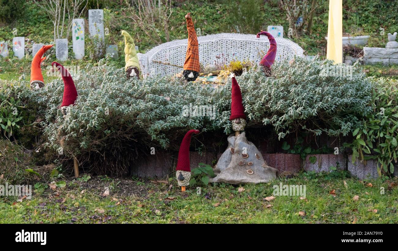 Fantasievolle Gartendekoration Stockfoto