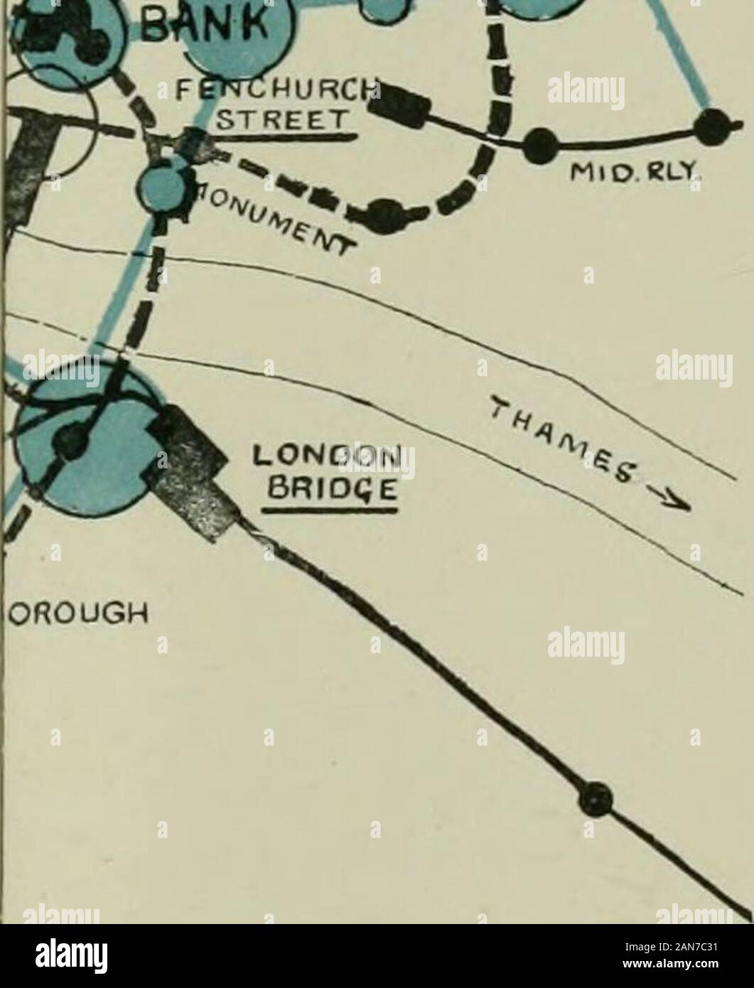 Journal. Adkins-Lewis System, et. Thj große circlesgiven durch gestrichelte Linien LEWIS AUF DEM BUS u. Straßenbahn Kontroverse. JoiRNAi, der Gesellschaft der Ingenieure nNCORPOUATED), Februar 1913. Stockfoto