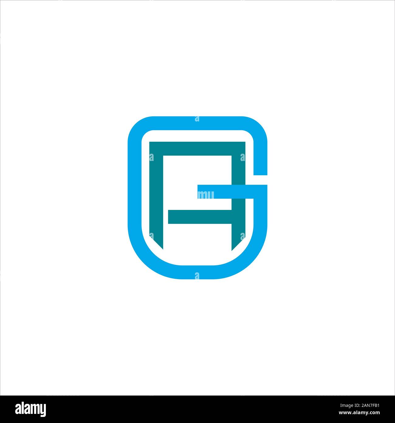 Initial gaor ag Logo vektor design Stock Vektor