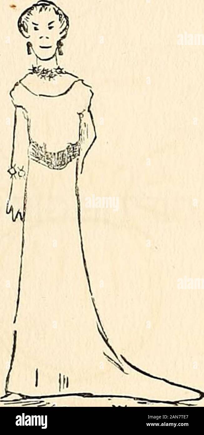 Milady in Braun 1909. X^. Eines Tages, wenn Träume wahr Addie Ward Minnie T. Groover. Sieht, dass unsere Liebe Minnie T., Thegreattallladyin Baniani-Baylee Stockfoto