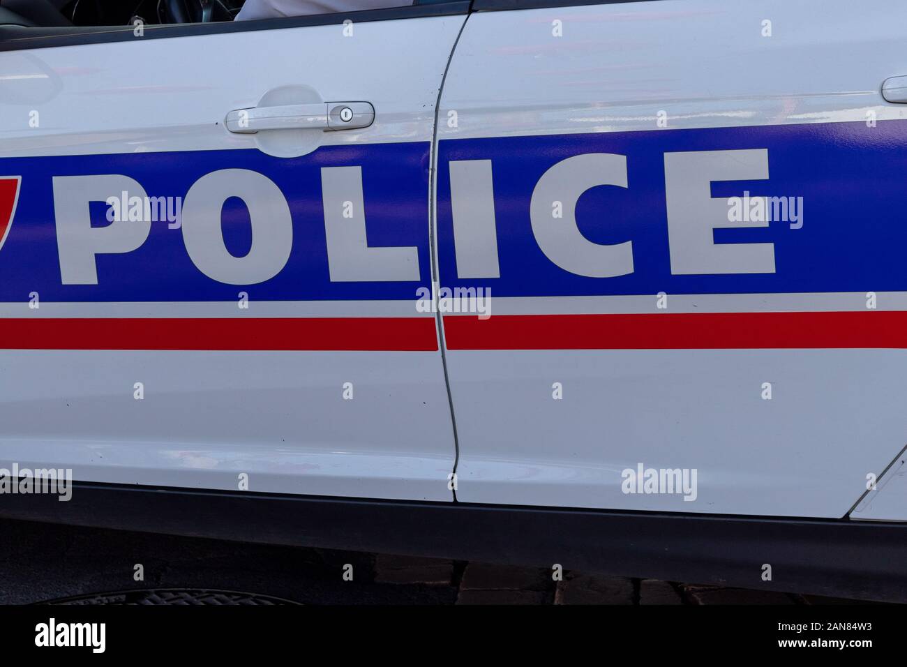 Voiture De Polizei Stockfoto