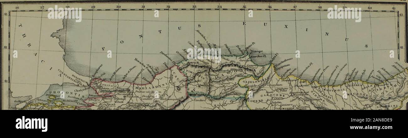 Ein klassischer Atlas, antike Geographie zu veranschaulichen: In 25 Karten, zeigt die verschiedenen Bereiche der Welt, wie sie in der Antike bekannt, komponiert aus den authentischsten Quellen: Mit einem Index der antiken und modernen Namen. /&Gt;?. -- ^^^^^^^^ sPfiSLs te^iv^ ivS sii^^^^^^^^^^^^/i^^ dvf^ Ära*: oY rfr v/, ^&gt; l Stockfoto