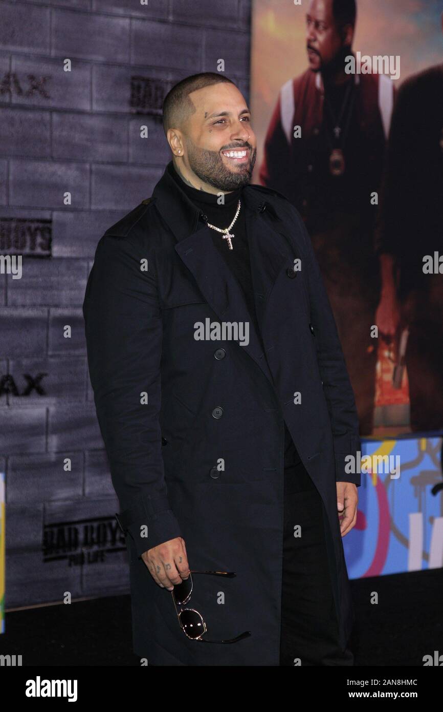 Los Angeles, CA. 14 Jan, 2020. Nicky Jam bei Ankünften für BAD BOYS FÜRS LEBEN Premiere, TCL Chinese Theatre (ehemals Grauman's), Los Angeles, CA 14. Januar 2020. Credit: Priscilla Grant/Everett Collection/Alamy leben Nachrichten Stockfoto