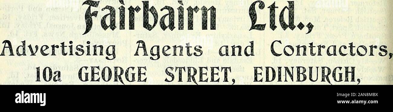 Post Office Edinburgh und Leith Verzeichnis. aceMGuire, Robt. M., 78 Marchmont roadMackay, Alex., LL.D., Educa- Nachrichten officeMacgregor, J. S., 10 Caledonian roadMaclachlan, T.B., 5 Denham Green avenueMPhail, Walt., 24 Brougham pi. Muir, James, 259 Leith WalkPeacock, G.A., Abend Neios officePirie, Johannes, 6 Marchmont Straße Rayment, Robt., 34 Lauriston pliReid, - John, 16 Forbes roadReid, William, 7 Grange loanSelcraig, Robert, 30 Claremont terrasse Smith, James, 46 Marchmont Rd. Thomson, Charles, 7 North Street, Fcrt LeithThow, Geo, 216 Morningside Rd, Walker, David, 66 Gt. King St. AVilliamson, Stockfoto
