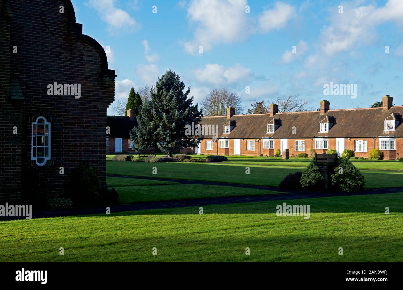 Die Sir John Hunt Armenhäuser, Fulford Road, Fulford, York, North Yorkshire, England, Großbritannien Stockfoto