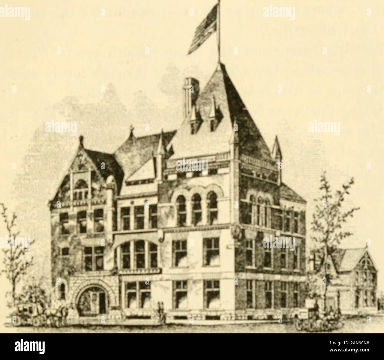 Guide und Souvenir von Detroit.. . Größte und sichersten Häfen der Welt. London ist der größte Hafen, aber mehr Tonnage Pässe Detroitthan jemals die Themse tritt. Es gibt aber wenige streamsin der Welt, die Rivalen der Detroit in Reinheit und inamount eingeleitet. Die Steigung beträgt einen halben Zoll pro Meile, oder drei Füße für seine entirelength Oneand. Die Höhe über dem Meeresspiegel, an einem Punkt oppositethe Marine Hospital, ist fünfhundert und 75 sevenfeet. Der Fluss ist in der Regel nicht über, bis die lat-ter Teil im Dezember oder Januar gefroren, aber in extremen coldweather ist das Eis von tw Stockfoto