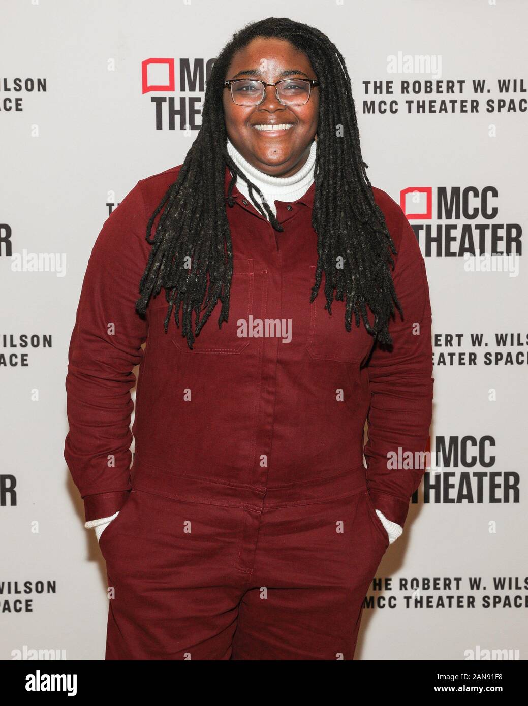 New York, NY, USA. 15 Jan, 2020. C.A. Johnson Foto Aufruf an alle Natalie Portmans Broadway Cast Treffen und grüßen, MCC-Theater Rehearsal Studio, New York, NY 15. Januar 2020. Credit: CJ Rivera/Everett Collection/Alamy leben Nachrichten Stockfoto