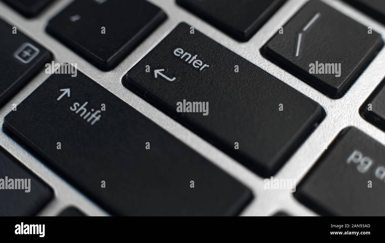 Enter Shift Tasten auf dem Keyboard und, Textbearbeitung, Zeilenumbruch  einfügen Stockfotografie - Alamy