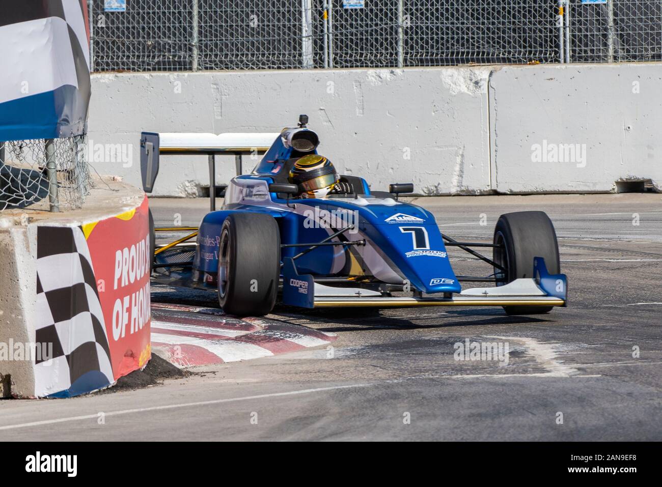 Toronto, Ontario, Kanada - 13. Juli 2019: Kory Enders (Indy Pro 2000 GP) an der 2019 Honda Toronto Indy Stockfoto