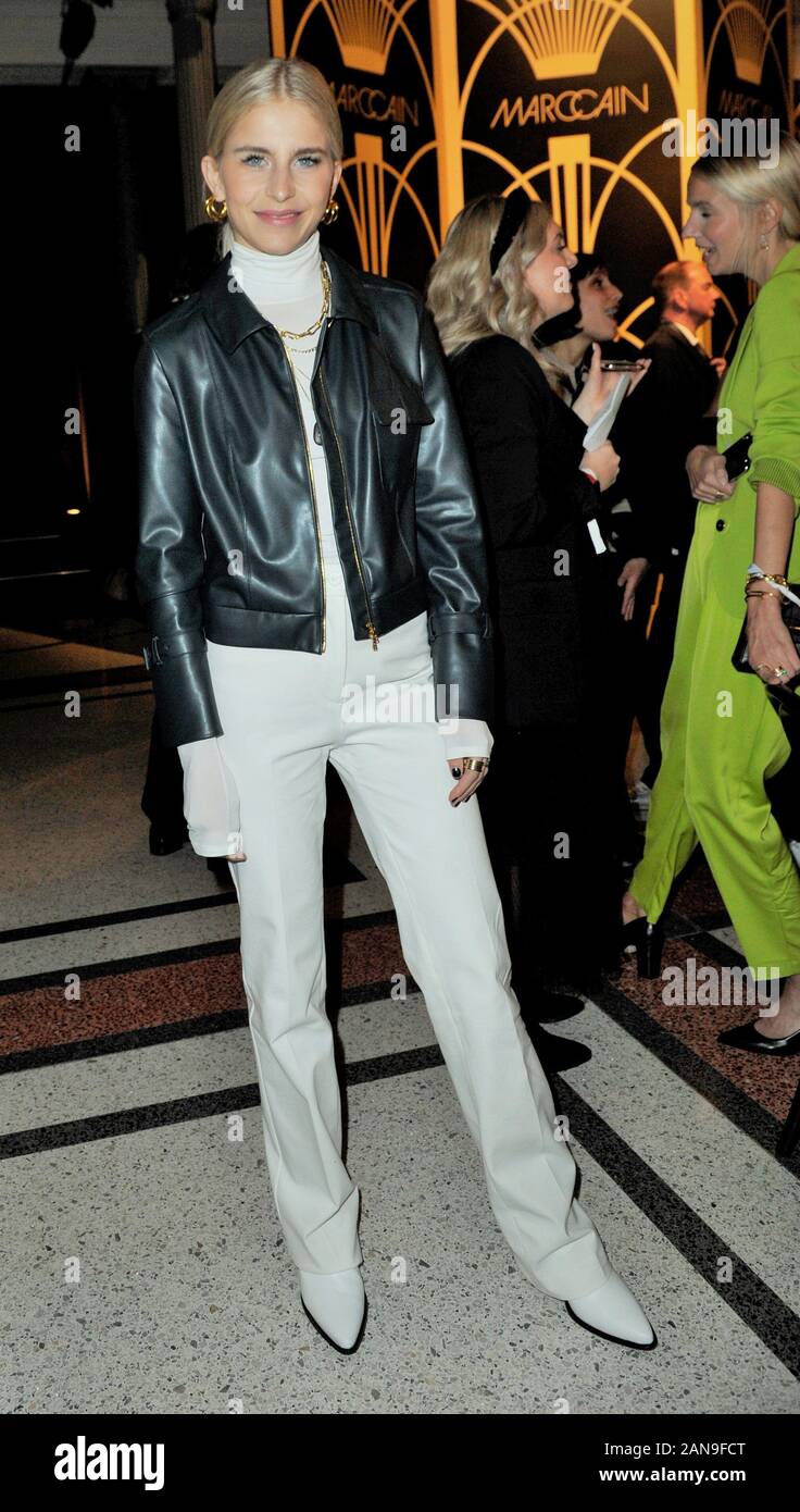 Caro Daur bei der Marc Cain Modenschau am 14.01.2020 im Rahmen der Mercedes Benz Fashion Week in Berlin MBFW Fashionweek Berlin 2020 Stockfoto