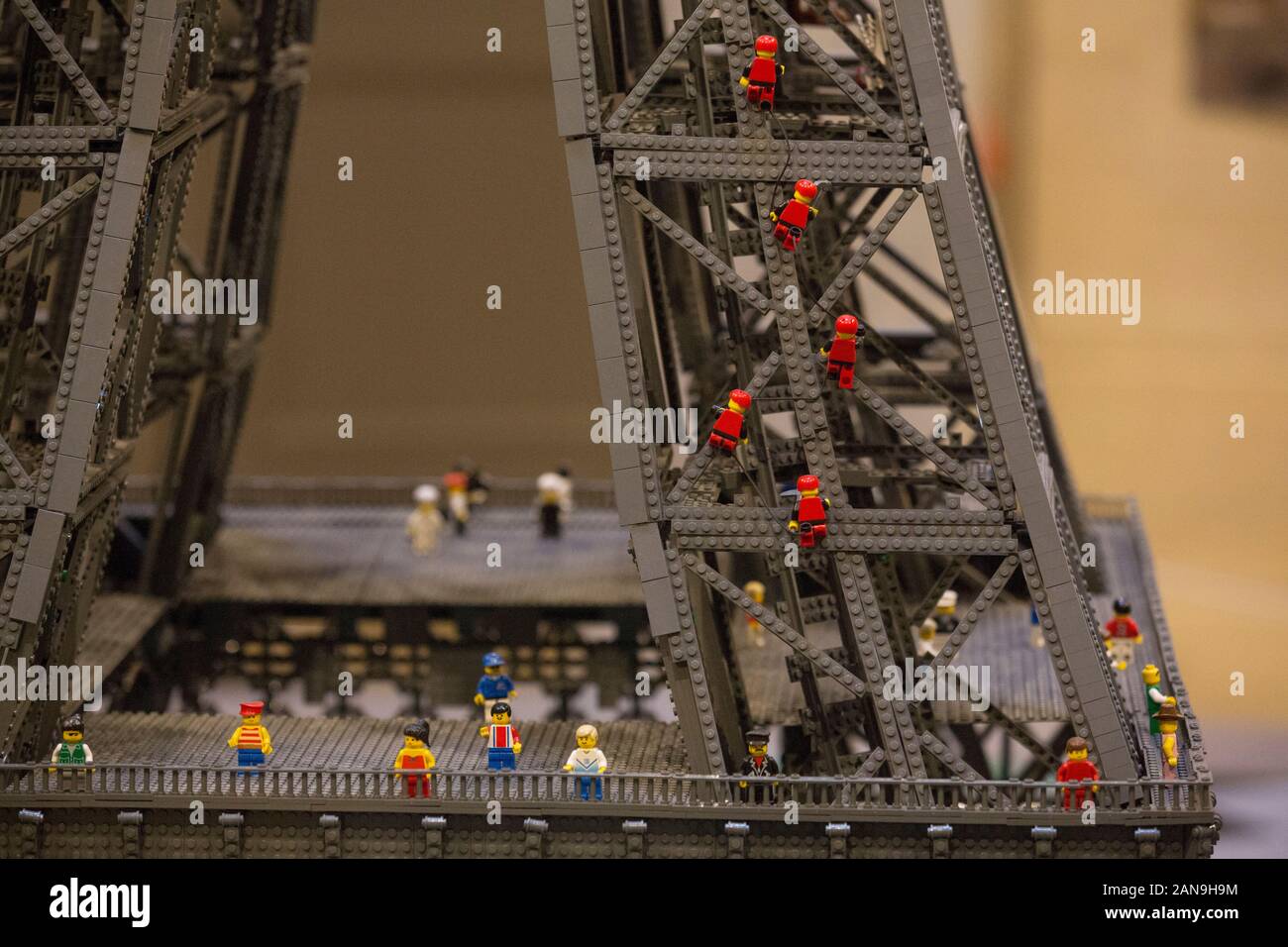 LEGO BRIKS IN FILMEN AUSSTELLUNG IN VERSAILLES, Frankreich Stockfoto