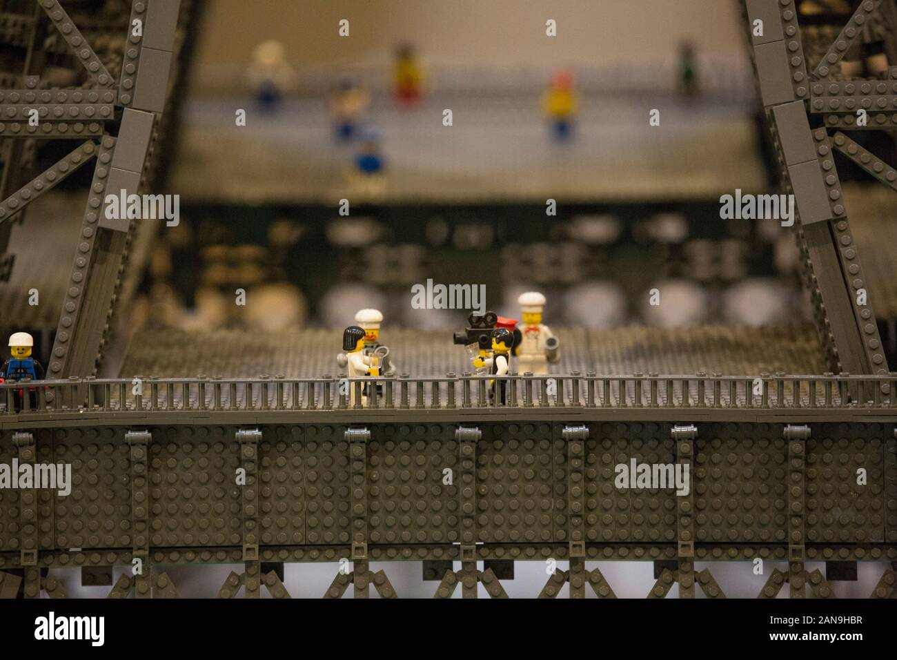 LEGO BRIKS IN FILMEN AUSSTELLUNG IN VERSAILLES, Frankreich Stockfoto