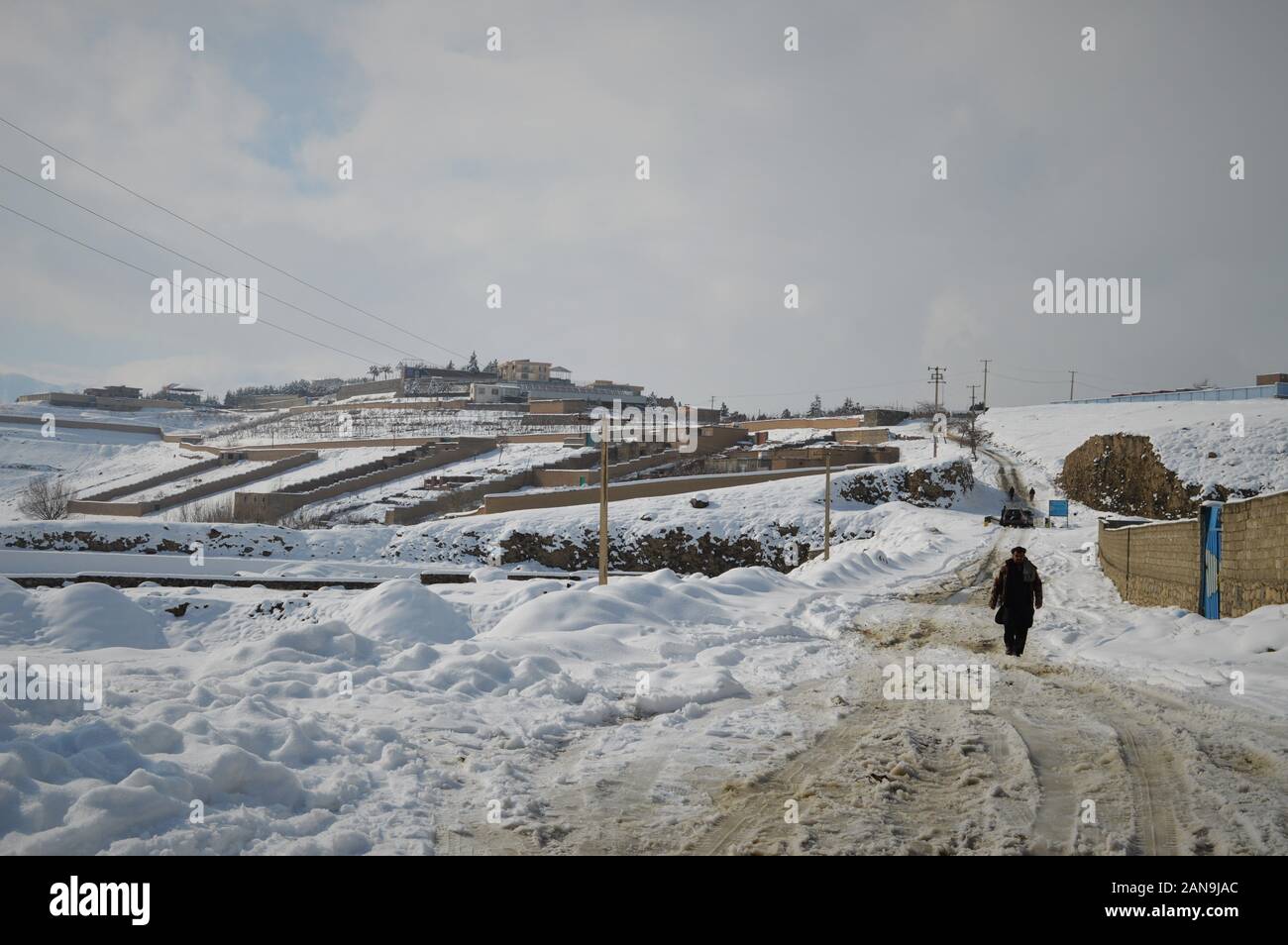 Dorf in Kabul auf dem Land, Afghanistan Stockfoto