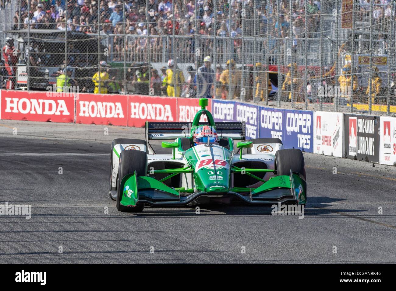 Toronto, Ontario, Kanada - 14. Juli 2019: Colton Herta in der 2019 Honda Toronto Indy Stockfoto