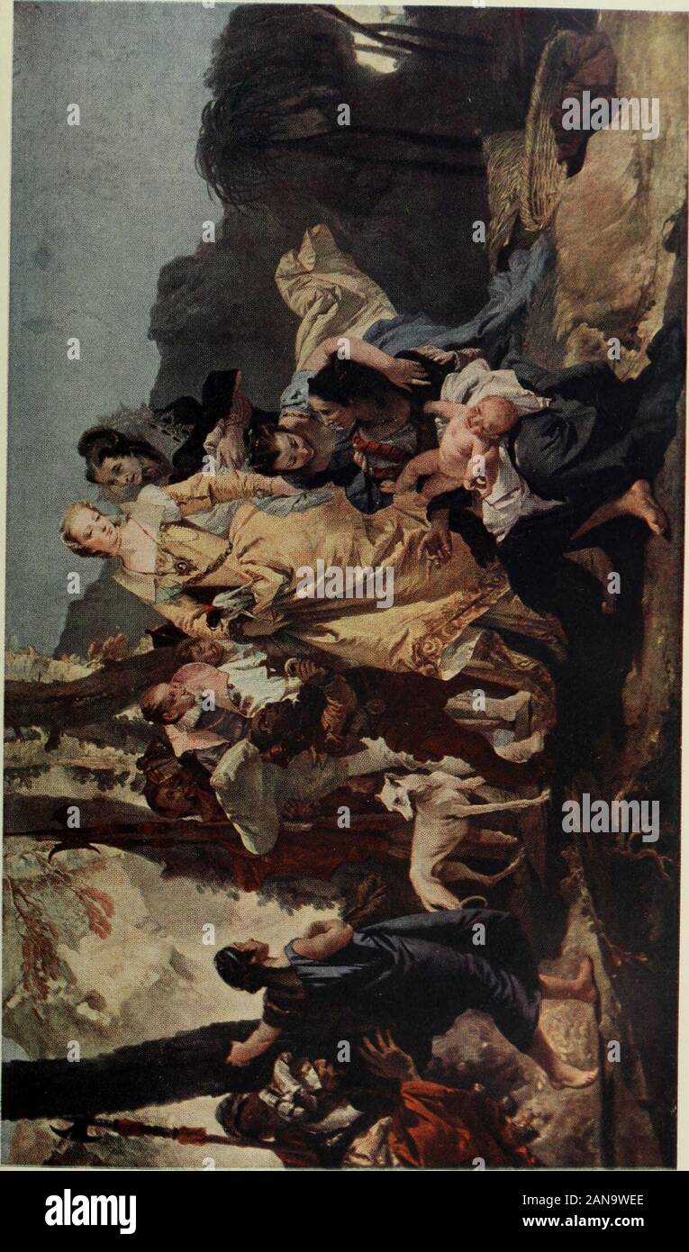 Eine Geschichte der Malerei ../mit einem Vorwort von Frank Brangwyn. n hatte nach Neapel gebracht. TIEPOLO 1692 - 1769 Giovanni Battista Tiepolo oder Gian BattistaTiepolo, war der größte Teil der Venetianbaroque Maler unterschieden. In Venedig im Jahre 1692 geboren, Tiepolo wentfirst ins Studio von einem mittelmäßigen Maler aber excellentteacher, Gregorio Lazzarini, von dannen zu Piazzetta, buthe hatte die ganze Leistung von Venedig vor seinem eyesfor splendid Schulbildung, und die Art und den Stil der PaoloVeronese zeichnete seine Hommage. Tiepolo war ein Knabe oftwenty, als er anfing, in Venedig beschäftigt zu werden und itsneighborhood auf Berücksichtigung Stockfoto